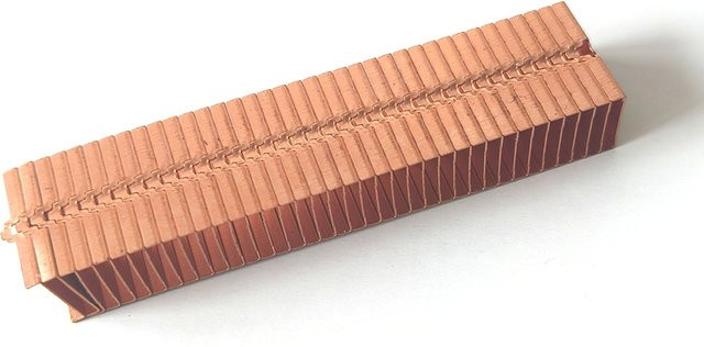 Kupfer-Lamellen-Kühlkörper Radiator für Heatpipe in Gold, B/T/H: 8 x 13 x 50 mm - Bild 1