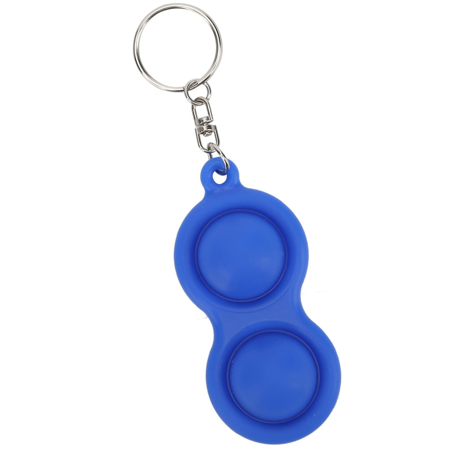 CosyHome Push Bubble Schlüsselanhänger Stressabbau Sensorisches Puzzle Spielzeug Blau - Bild 2