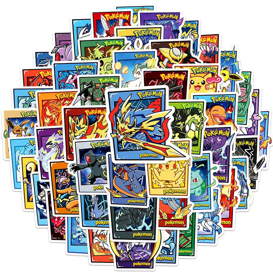 TAKARA TOMY Pokémon Anime Cartoon Aufkleber, Pikachu, Bunt / Mehrfarbig - Bild 2