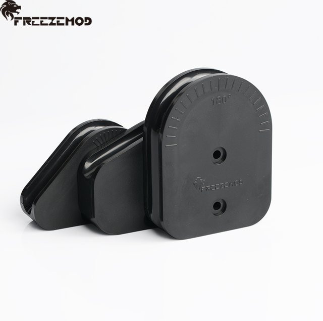 Freezemod 3-in-1 Acrylrohr-Biegewerkzeug-Set für Computer-Wasserkühlung, Durchmesser: 12 mm, 14 mm, 16 mm, mit 45°, 90°, 135° und 180° Biegeformen, Schwarz/Transparent - Bild 1