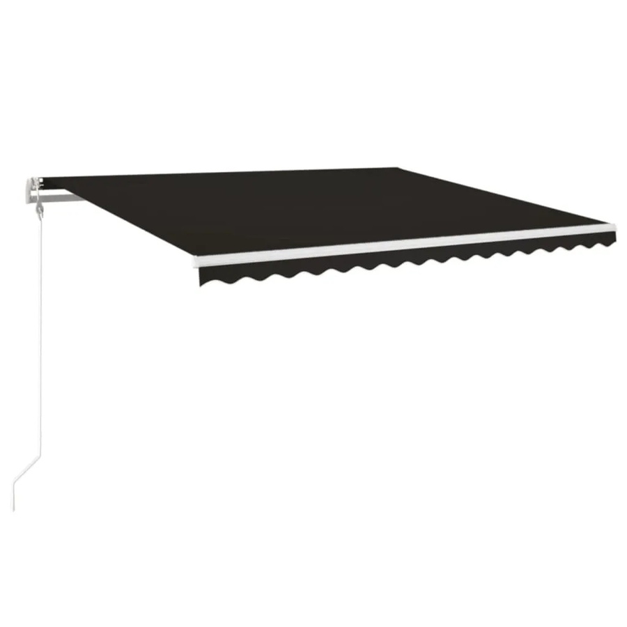Furnicato Automatische Markise aus Aluminium und Polyester in Anthrazit B: 450 cm, H: 350 cm - Bild 2