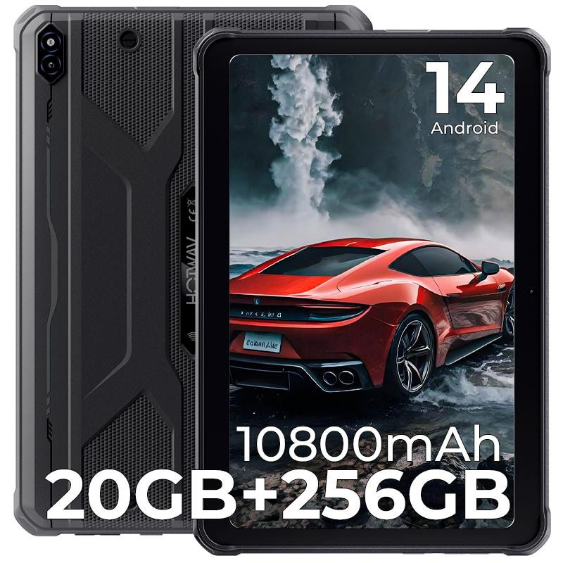 HOTWAV R10 Pro Robustes Tablet in Orange mit 256 GB Speicher, 10,1 Zoll HD+, Android 14, 10800mAh Akku und Dual-SIM 4G - Bild 6