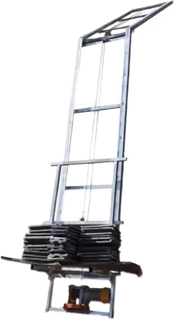 Elektrische Hebebühne mit Solarpanel als Bauaufzug und Leiterlift-Plattform, CE-zertifiziert, Farbe: Silber, Höhe: 12,0 m - Bild 1