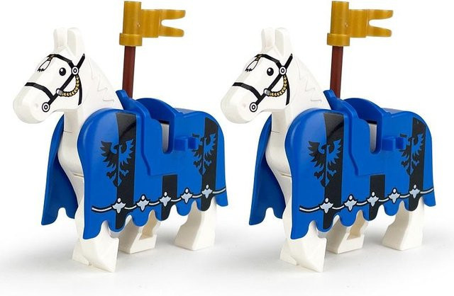 Mittelalterlicher Ritter Soldat Warhorse, Actionfiguren, 2-teiliges Set, ab 14 Jahren - Bild 1