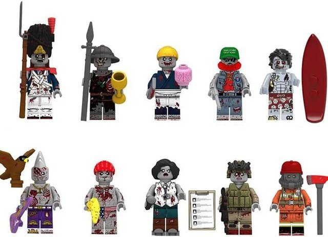 Leil WW Zombie Figur, Bauspielzeug, Halloween Zombie Serie - Bild 1