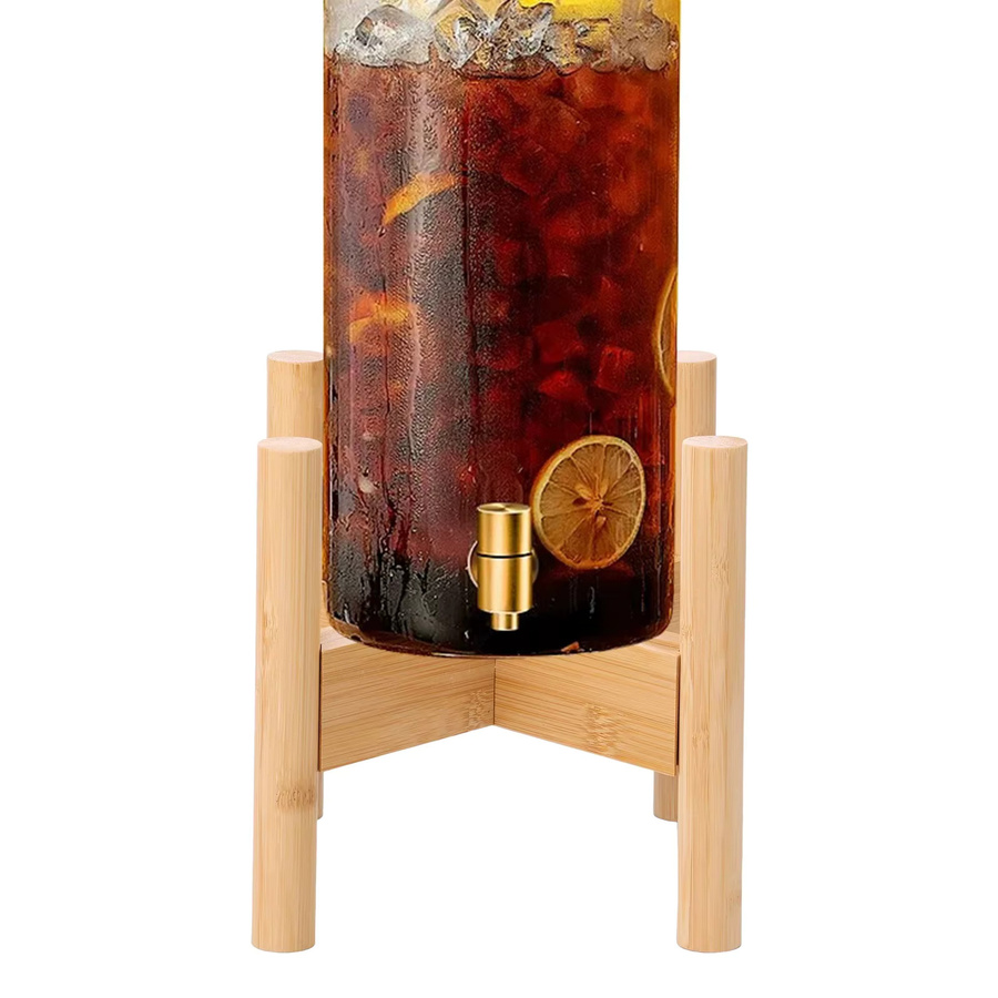 Willstar 2er-Set Getränke-Dispenser-Ständer aus Holz in Braun, verstellbare Halter für Wasserkrüge oder Blumentöpfe und Bonsai-Displays - Bild 3