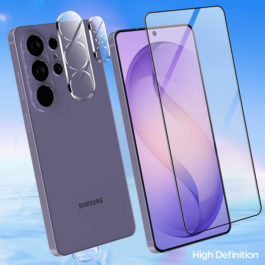 Samsung Displayschutz aus gehärtetem Glas und Kameralinsen-Schutz für Samsung Galaxy S26 Ultra, S26 und S25 Ultra, transparent - Bild 3
