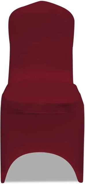 vidaXL Stretch-Stuhlhussen für Esszimmerstühle 100 Stück, Bordeauxrot, elastisches Material aus Polyester und Spandex, waschbar - Bild 1