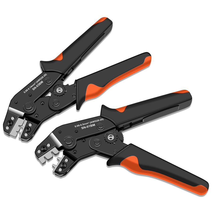ACOONY Drahtcrimpzange Micro Pin Connector Crimper SN-01BM/03BM in Schwarz für JST XH, PH, SH, Molex KK und D-Sub-Anschlüsse (AWG 28-20/28-26) - Bild 6