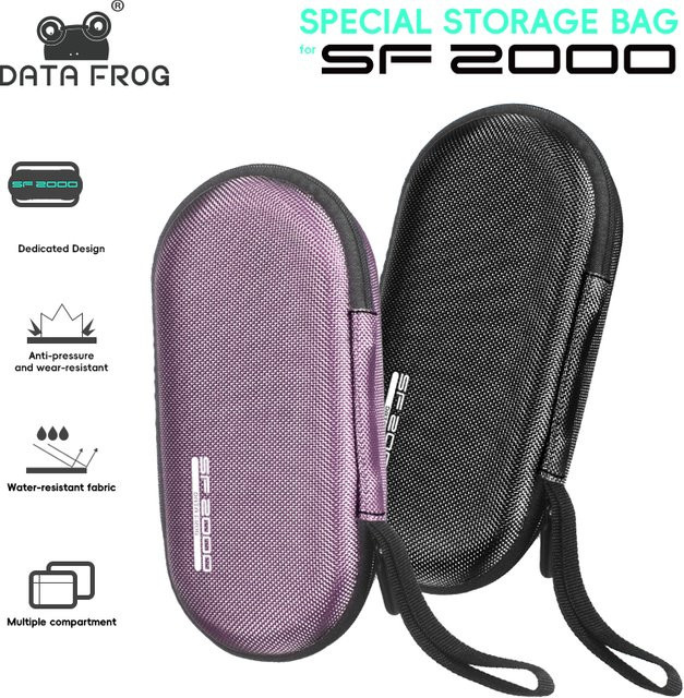 DATA FROG EVA Stoßfeste Aufbewahrungstasche für SF2000 Handheld-Spielkonsole in Schwarz - Bild 1