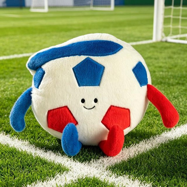 Yiran toy Fußball Plüschfußball, Plüschkissen, Kuscheltier, 45cm - Bild 1
