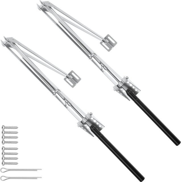 Tectake Automatischer Fensteröffner für Gewächshaus, temperaturgesteuert, 2er Set, Silber, B/H: 32 x 4 cm, B/H: 50 x 5 cm, Hubkraft 7 kg - Bild 1