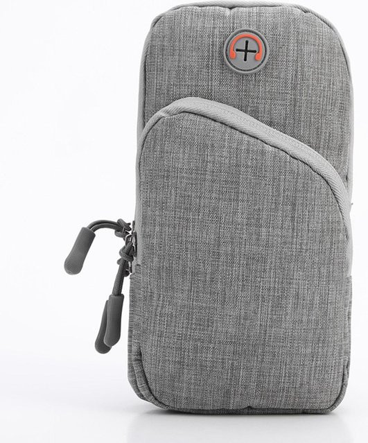 OutsideWorld Sportarmtasche aus wasserdichtem Oxford-Gewebe mit Handyhalterung und Schnalle in Grau - Bild 1