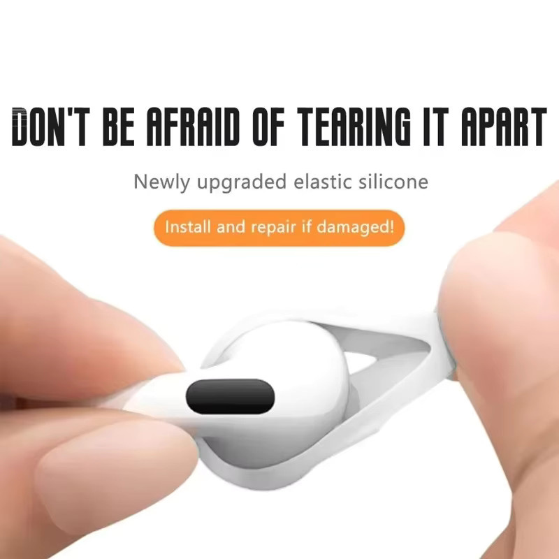 Apple AirPods 4 Silikon-Ersatz-Ohrstöpsel in Weiß, ultradünne und rutschfeste Schutzhüllen für deine Ohrhörer - Bild 3