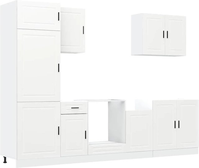 7-teiliges Küchenschrank-Set vidaXL Porto in Weiß aus Holzwerkstoff - Bild 1