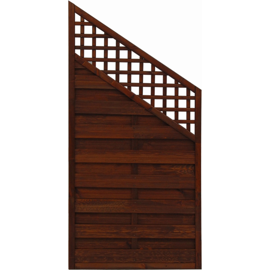 Sichtschutzzaun Element Andrewex aus Kiefernholz in Braun Bordeaux, B/H: 120 x 90 cm - Bild 2