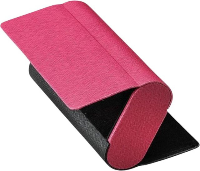 Brillenetui PU-Leder, Doppelschichtig, Pink - Bild 1