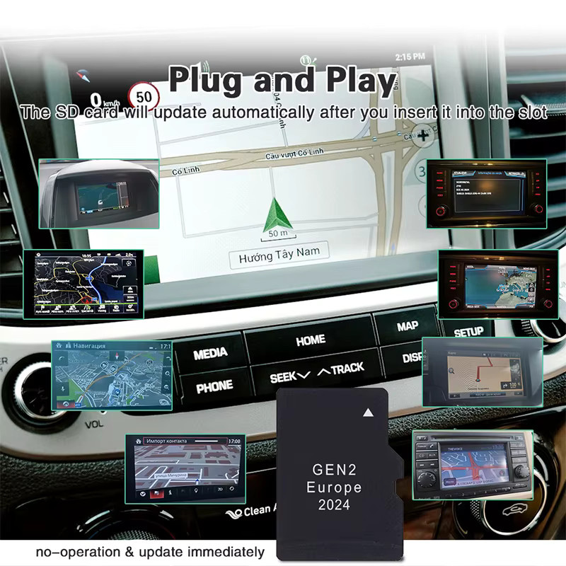 Subaru GPS Navigationskarten Update TF-Karte P56YH03-E2024 für Outback, Impreza, Forester, WRX und STI Modelle 2024 GEN2 mit Karten für EU und Nordamerika in Schwarz - Bild 4