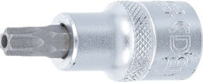BGS Bit-Einsatz 4327 T-Profil TX45 mit Bohrung, Antrieb Innenvierkant 12,5 mm (1/2"), silber - Bild 1