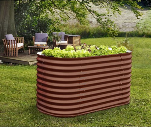 Vitavia Hochbeet Terra 858 aus Zincalume Stahlblech in Grün, B/H/T: 82,0 x 86,0 x 82,0 cm - Bild 4