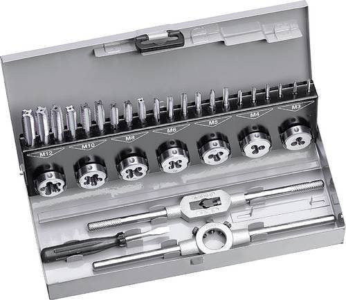 KWB Gewindeschneidsatz 442800 aus HSS, 31-teilig, Silber - Bild 1
