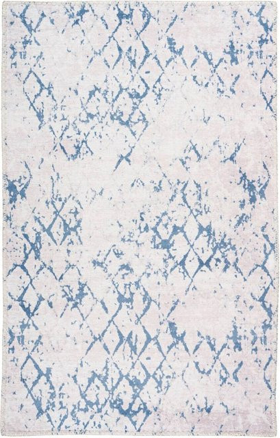 Arte Espina Flachflorteppich Peron in Blau und Weiß B/H/L: 80 x 150 x 0,5 cm - Bild 1