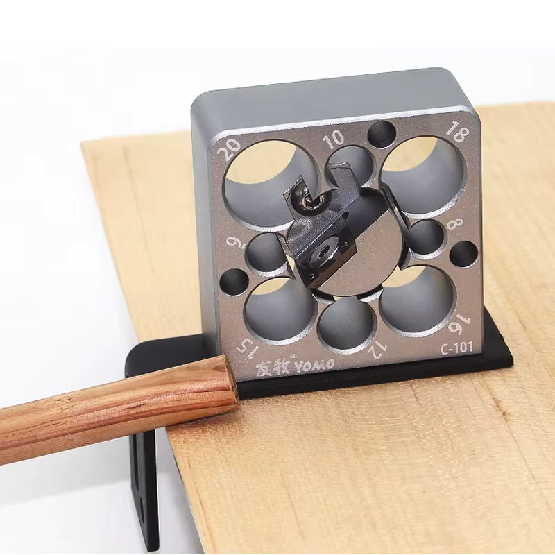 YOMO Dübel Maker Jig Kit für 8mm bis 20mm, Einstellbares Hilfswerkzeug zur Herstellung runder Holzstäbe für die elektrische Bohrmaschine - Bild 3