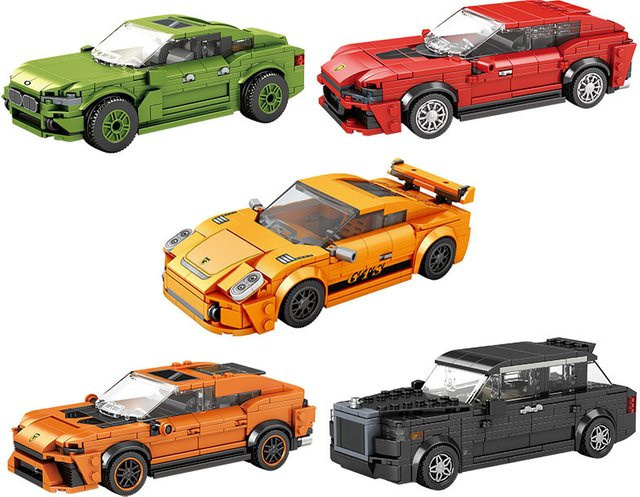 MOFAN BLOCK Technische Sportwagen, Bausteine, Modell Ziegel - Bild 1