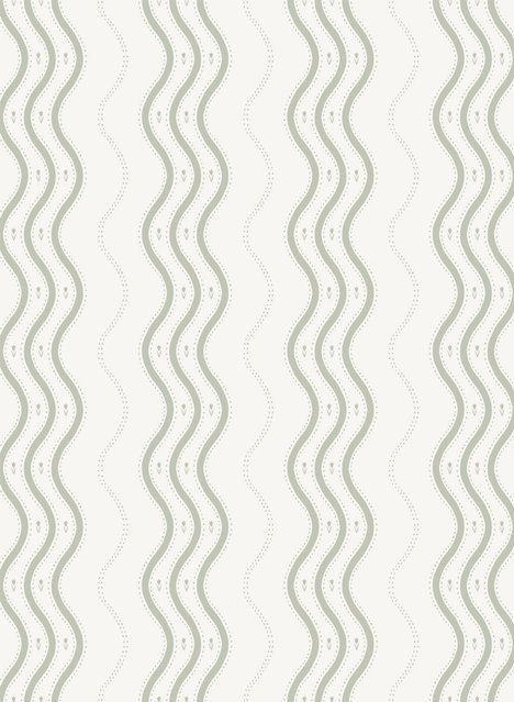 Sandberg Wallpaper Ben Tapete mit Streifen im skandinavischen Stil in Garden Green/Light Green aus Vlies - Bild 1