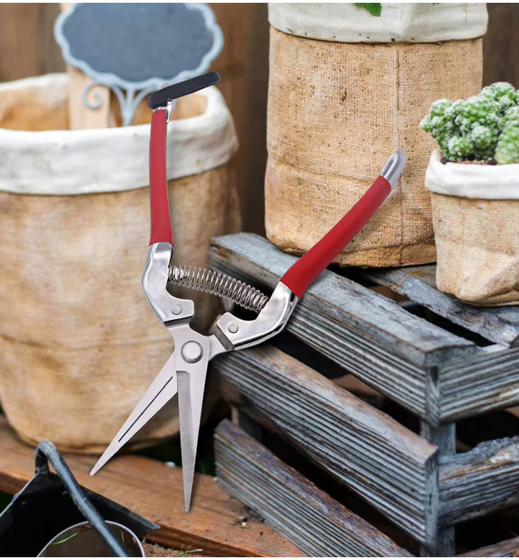 Dobeli Bonsai Gartenschere mit scharfer Edelstahlklinge in Rot, 20,32 cm - Bild 3