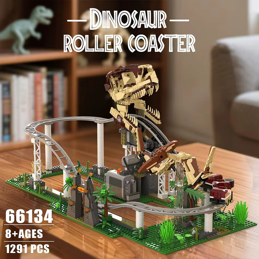 Forange Dino Coaster MOC Set, Dinosaurier, 1291 Teile, ab 8 Jahren - Bild 3