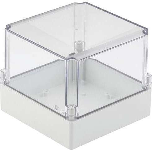 Weidmüller MPC 12/12/10 Gehäuse aus Polycarbonat in Lichtgrau und Transparent, B/T/H: 12,5 x 12,5 x 10 cm - Bild 1