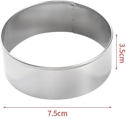 Yiran Furniture Teigtaschenform aus Edelstahl in Silber für manuelles Backen und Gebäckherstellung - Bild 1