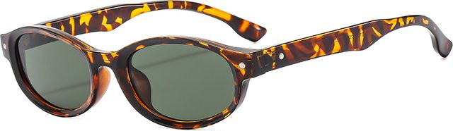 BYLEN Sonnenbrille oval, Vollrand, Kunststoff, braun, Damen - Bild 1