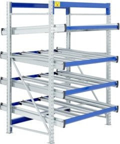 Bito Regal SDS / Regal SF4 in Enzianblau mit 6 Regalböden, B/T/H: 130 x 147 x 200 cm - Bild 1
