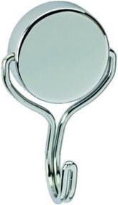 Neodym-Magnet mit Karussell-Haken aus Stahl in Silber, Durchmesser: 38,5 mm, Haftkraft: 50 kg - Bild 1