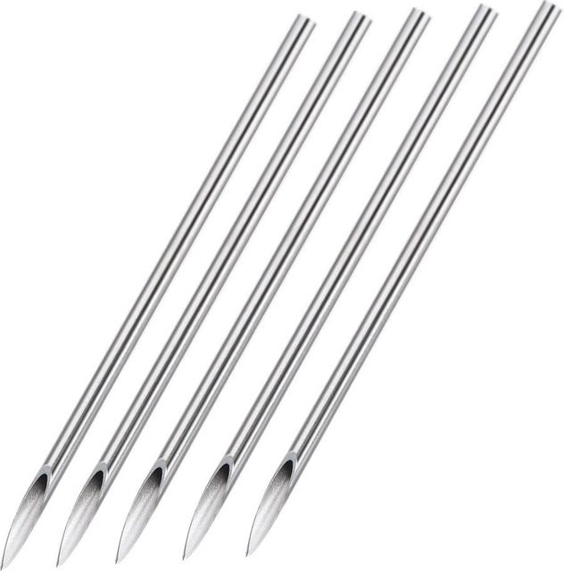 DIYelecs Piercingnadeln steril Einweg, 18G/17G, 100 Stück, White - Bild 1