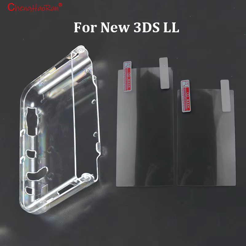 ChengHaoRan Transparente Kristall Schutzhülle Hard Shell Abdeckung und Anti-Staub-Folie für New 3DS XL und New 3DS LL - Bild 2