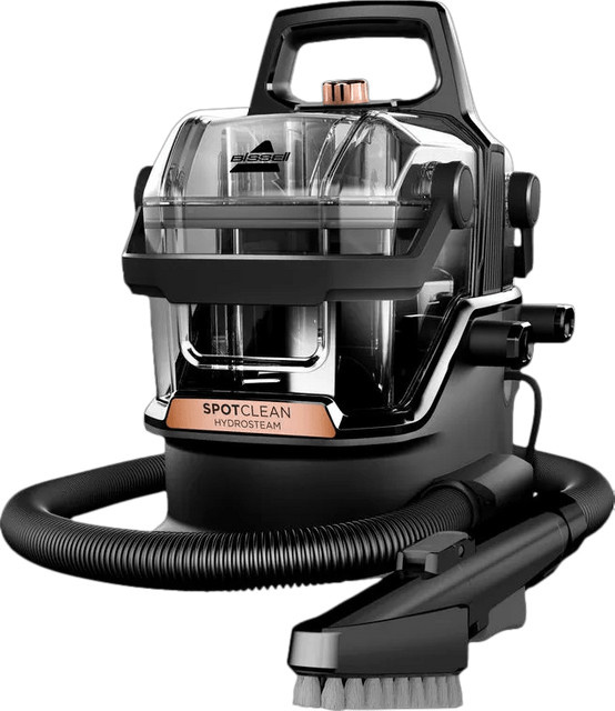 BISSELL SpotClean HydroSteam Pro Handheld-Dampfreiniger in Schwarz für Polster und Teppiche mit Heißwasserfunktion und Tierhaarentfernung - Bild 2