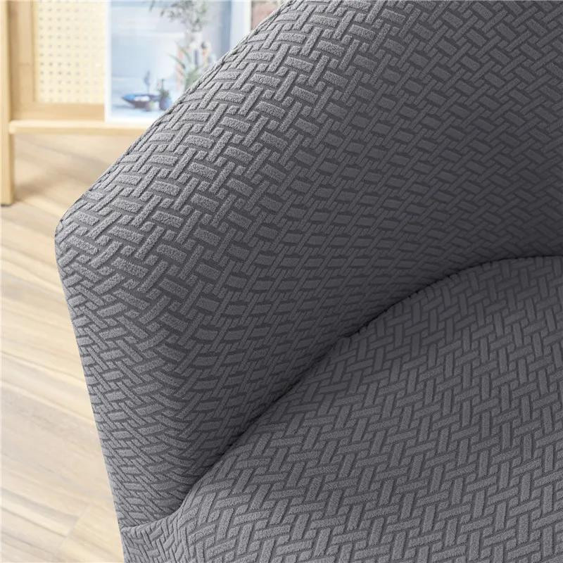 Stretch-Sesselbezug aus Polarfleece im Jacquard-Design für Clubsessel und Wannenstühle - Bild 4