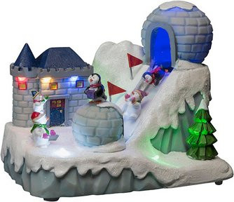 Konstsmide LED-Szenerie Skipiste Weihnachtsdekoration bunt B/H/T: 13 x 16,5 x 21,5 cm - Bild 2