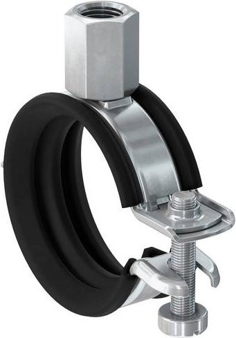 Fischer Gelenkrohrschelle 562456 aus verzinktem Stahl, 10 Stück, Silber - Bild 1