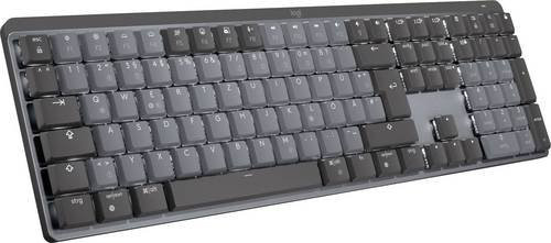 Logitech MX Mechanical Bluetooth Funk Tastatur mit Linear Switches, QWERTZ Deutsch, Graphit Grau, Beleuchtet und Wiederaufladbar - Bild 1