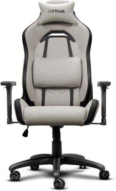 GXT 723B Ruya Gaming-Stuhl mit Stoffbezug und Armlehnen, Beige - Bild 1