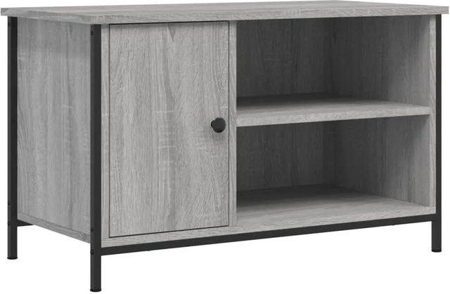 vidaXL TV-Schrank in Grau Sonoma aus Holzwerkstoff und Eisen mit industrieller Note, B/T/H: 80 x 40 x 50 cm - Bild 1