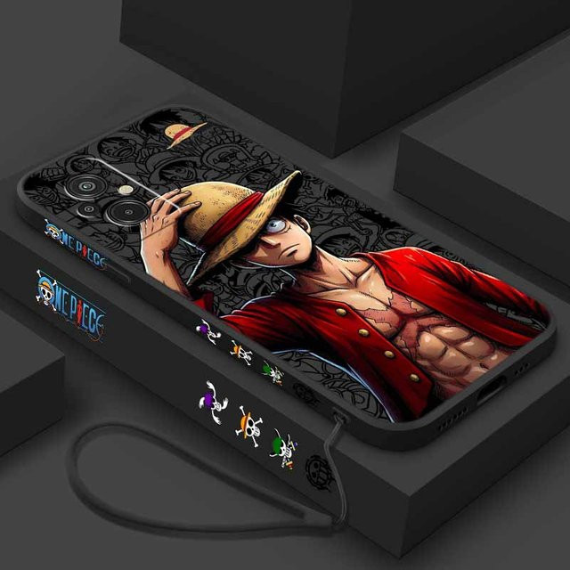 One Piece Strohhut Luffy Handyhülle aus Silikon für Xiaomi Mi 15 15T 14 14T 13 12 11 und POCO X7 M7 F7 F8 in Multicolour mit Liquid Rope Design - Bild 1