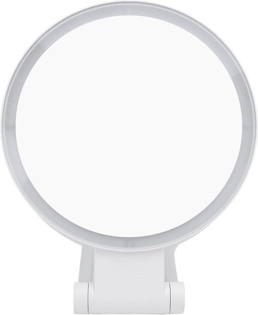 GoolRC Beleuchteter Kosmetikspiegel mit LED-Licht, zweiseitig 1x 10x Vergrößerung, USB-wiederaufladbar, Farbe: White - Bild 1