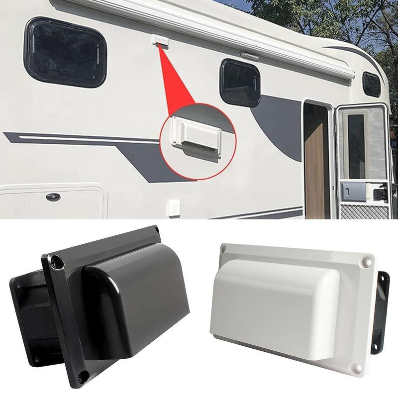 Igeteck Abluftventilator für Wohnwagen und Wohnmobil mit seitlicher Entlüftung, 12 V, Weiß, B/H/T: 15,0 x 7,2 x 8,0 cm - Bild 2