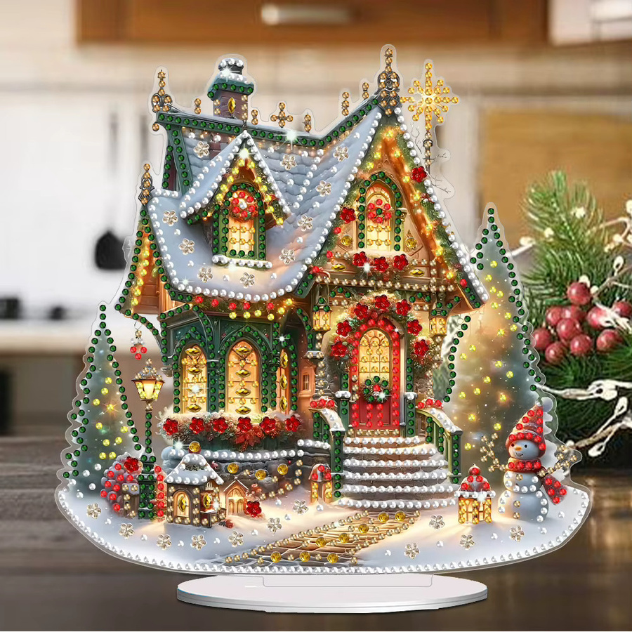 APWIKOGER Weihnachten Haus, Diamant Malerei Kit, Bunt / Mehrfarbig - Bild 2
