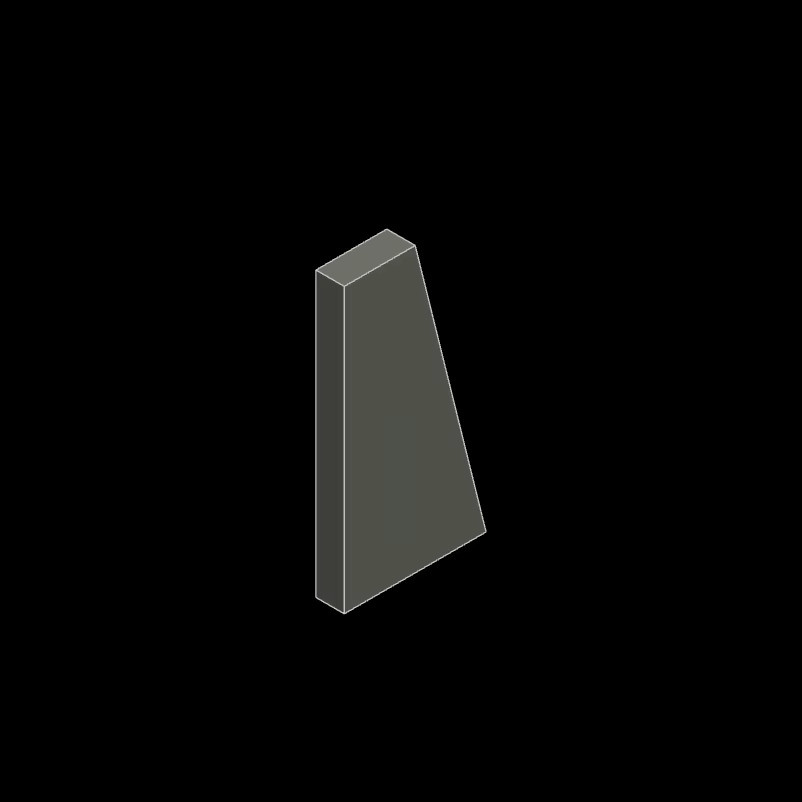 SixBricks Spezielle Flache Fliesen 2x4 Rechts Bausteine, 10-teiliges Set, Grau - Bild 2